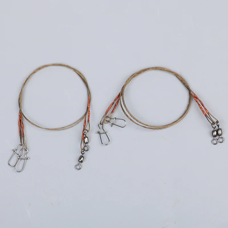 Steel & Titanium Fishing Wire Leader – Anti-Bite, Anti-Tangle Fishing Wire Leader SPOT