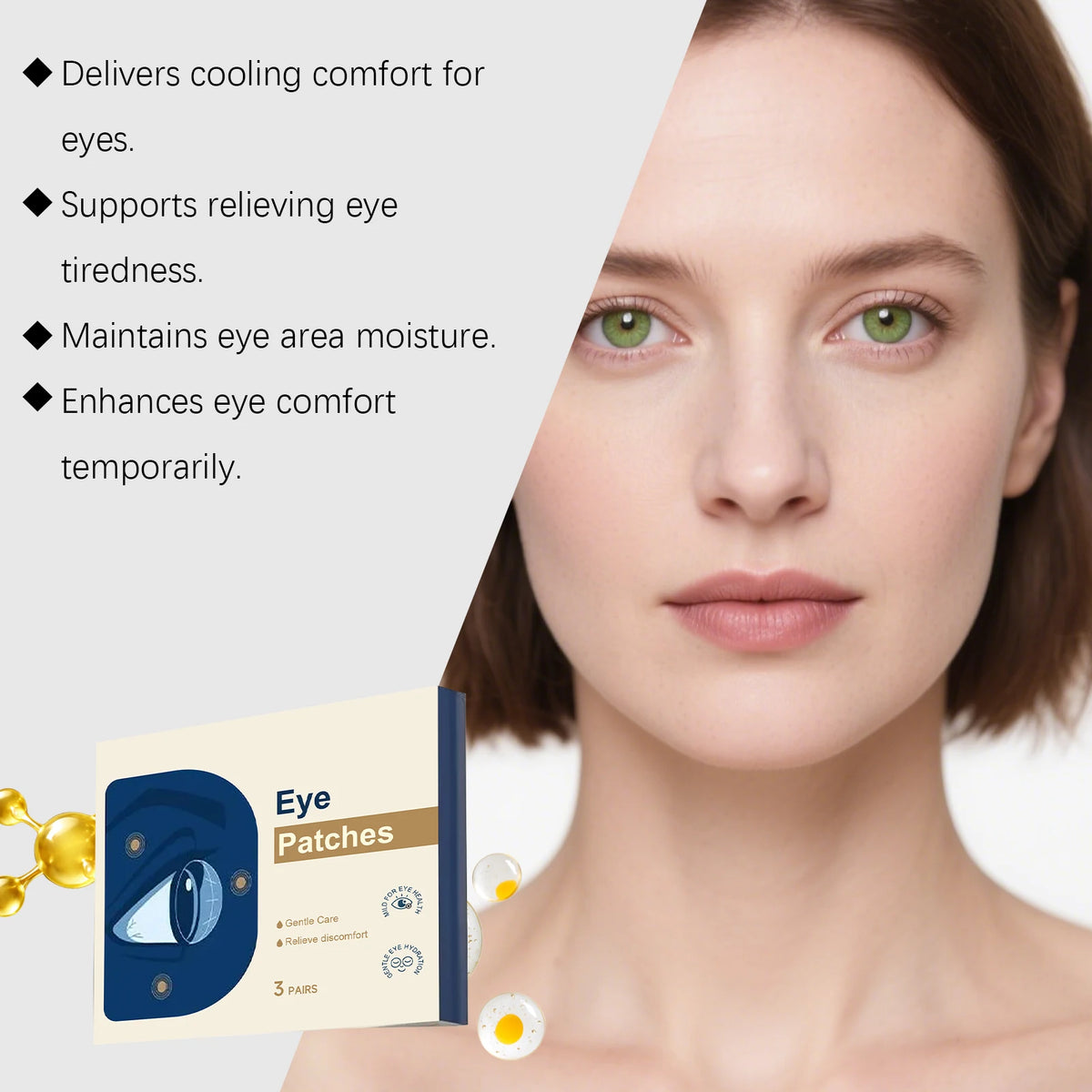 Hoygi Cooling Under Eye Patches – Hydrating Gel Mask, 3 Pairs Under Eye Patches SPOT