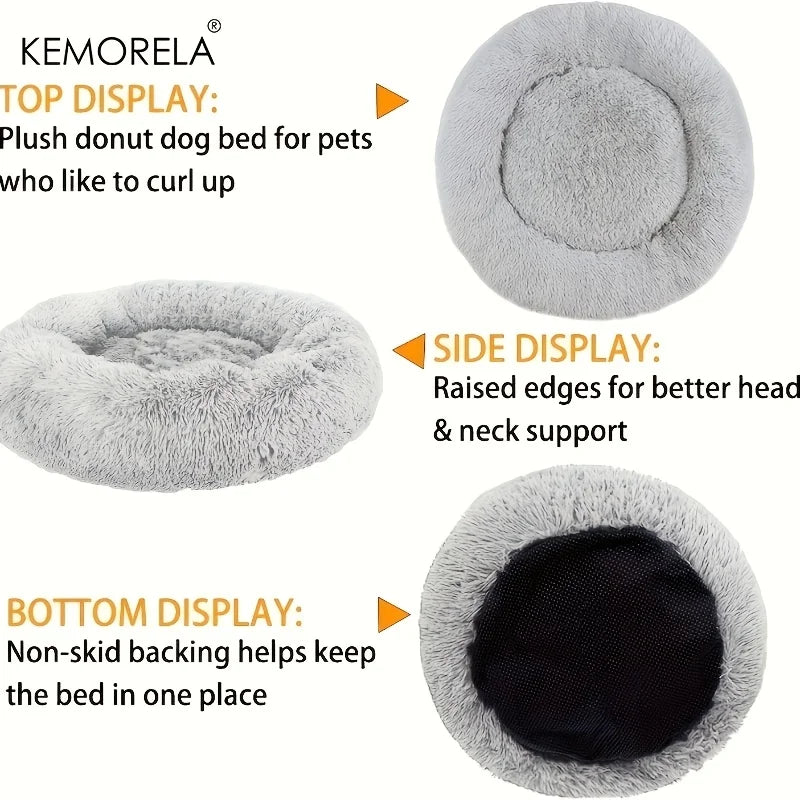 Ultra Soft Plush Dog & Cat Bed – Washable Pet Sleeping Bed Plush Pet Bed SPOT