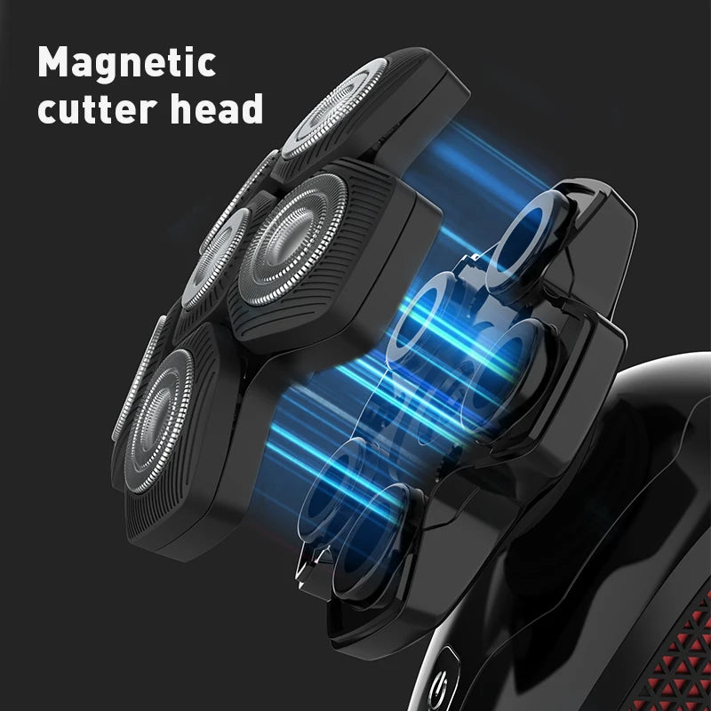 5-in-1 Men's Electric Rotary Shaver – 6D IPX6 Waterproof Electric Rotary Shaver SPOT