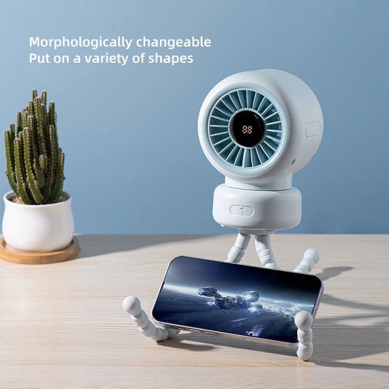 Portable Octopus Clip Fan – Rechargeable Mini Desktop Fan Portable Clip Fan SPOT
