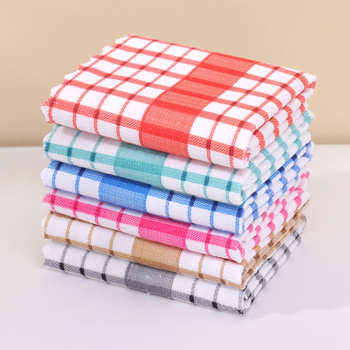 Modern Checkered Dish Towels – Soft & Absorbent Kitchen Towels 6/12pk Kitchen Dish Towels SPOT