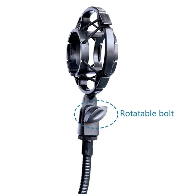 VIKEFON Condenser Mic Shock Mount – Universal Studio Holder Microphone Shock Mount SPOT