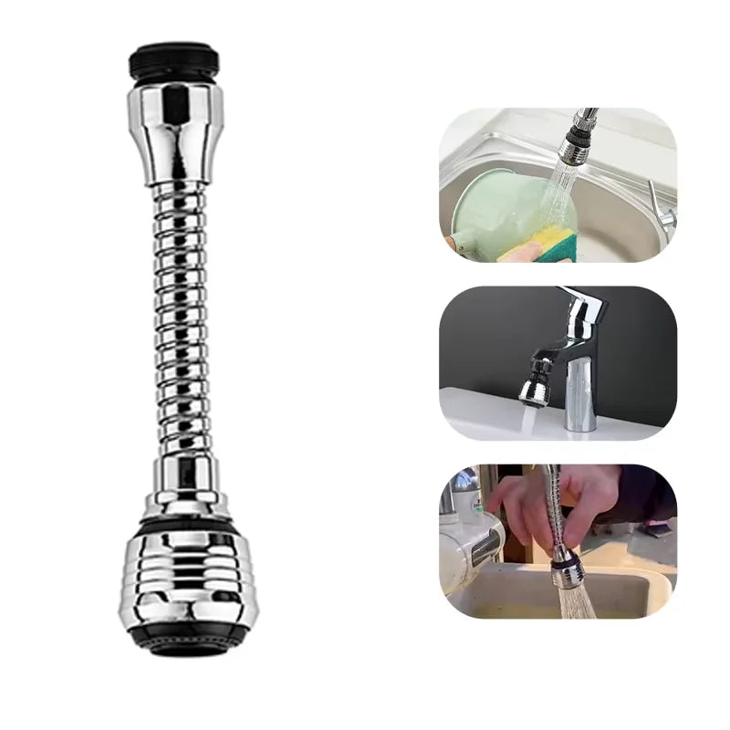 Stainless Steel Kitchen Faucet Aerator – Rotating Spray Extender Faucet Aerator SPOT