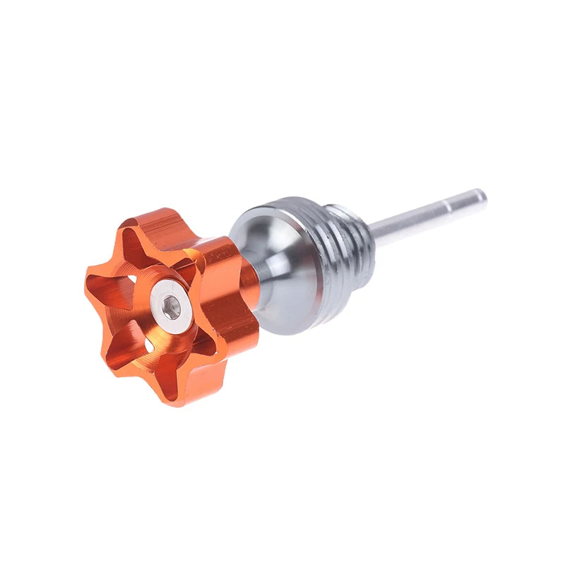 Universal Motorcycle Oil Dipstick Filler Cap – Aluminum Alloy Oil Dipstick Cap SPOT Orange