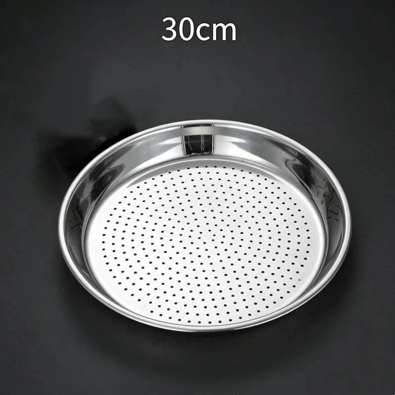 Stainless Steel Steamer Tray 30/32/34CM – Dumplings & Fish Steamer Tray SPOT A1
