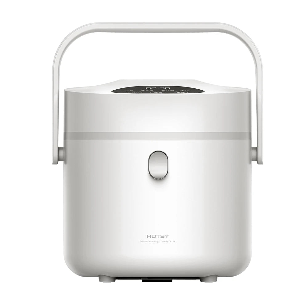 DUTRIEUX 0.8L Mini Rice Cooker – Digital Non-Stick Multicooker Mini Rice Cooker SPOT White Color Box US