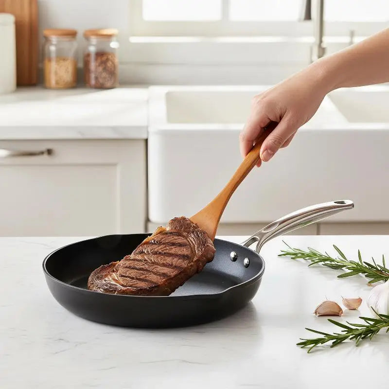 Natural Solid Wood Spatula – Non-Scratch Kitchen Turner Wooden Kitchen Spatula SPOT