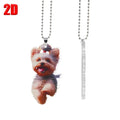 Acrylic Running Dog Keychain Pendant – Car & Backpack Charm Keychain Charm Pendant SPOT 1PC
