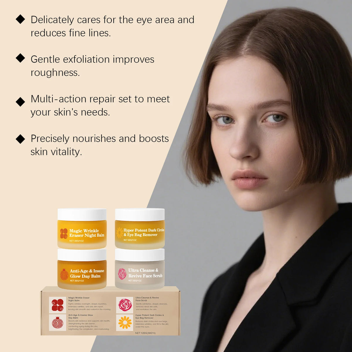 Day & Night Skin Renewal Kit – Firming Face & Eye Cream Set Skincare Gift Set SPOT