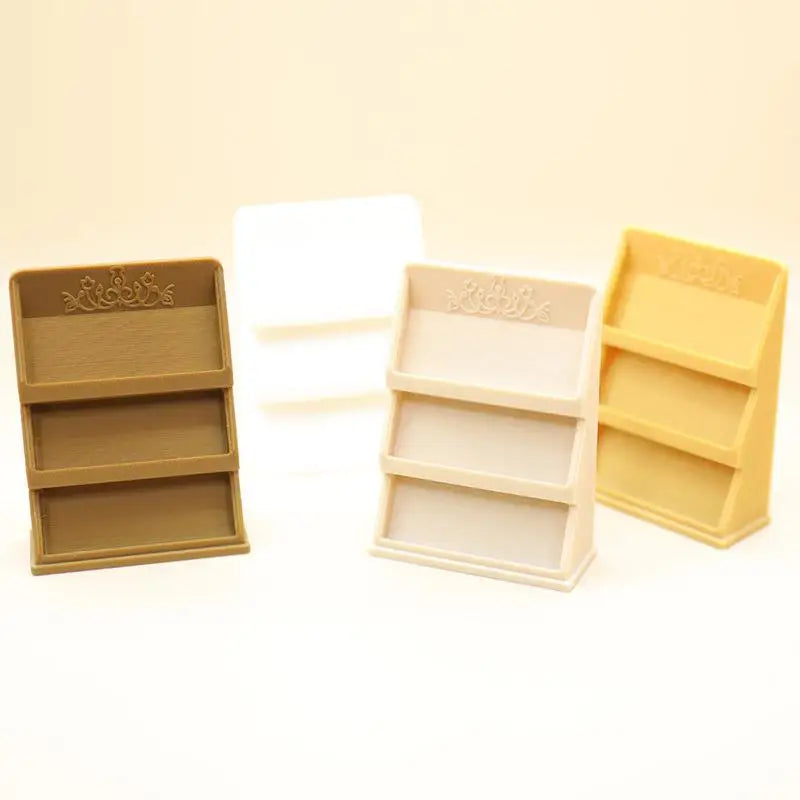 1:12 Dollhouse Mini Bookshelf Display Rack – Study Decor Dollhouse Miniature SPOT