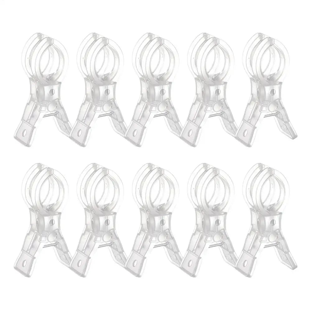 Heavy Duty Backdrop & Balloon Arch Clips – 10-Pack Party Clamps Party Decoration Clips SPOT Transparent Other