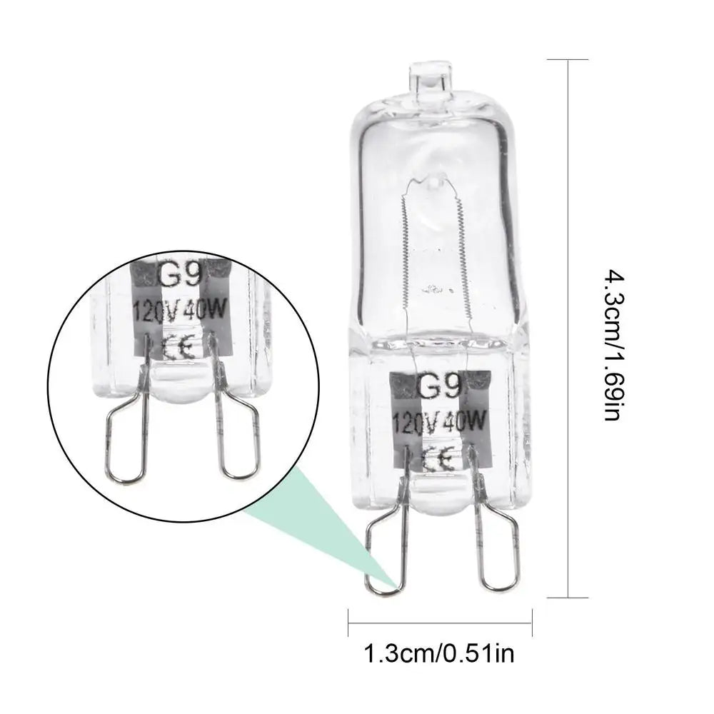 40W G9 Halogen Oven Bulb – High-Temp Appliance Lamp Halogen Oven Bulb SPOT 110 130V