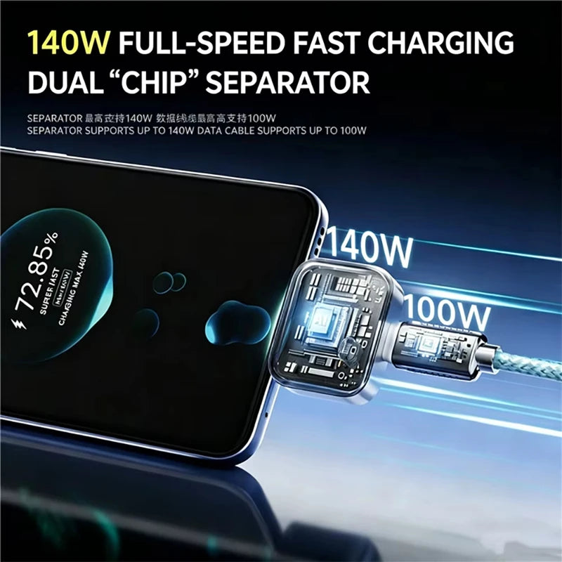 Lenovo 140W USB-C Fast Charging Adapter with Auto-Disconnect USB-C Charging Adapter SPOT