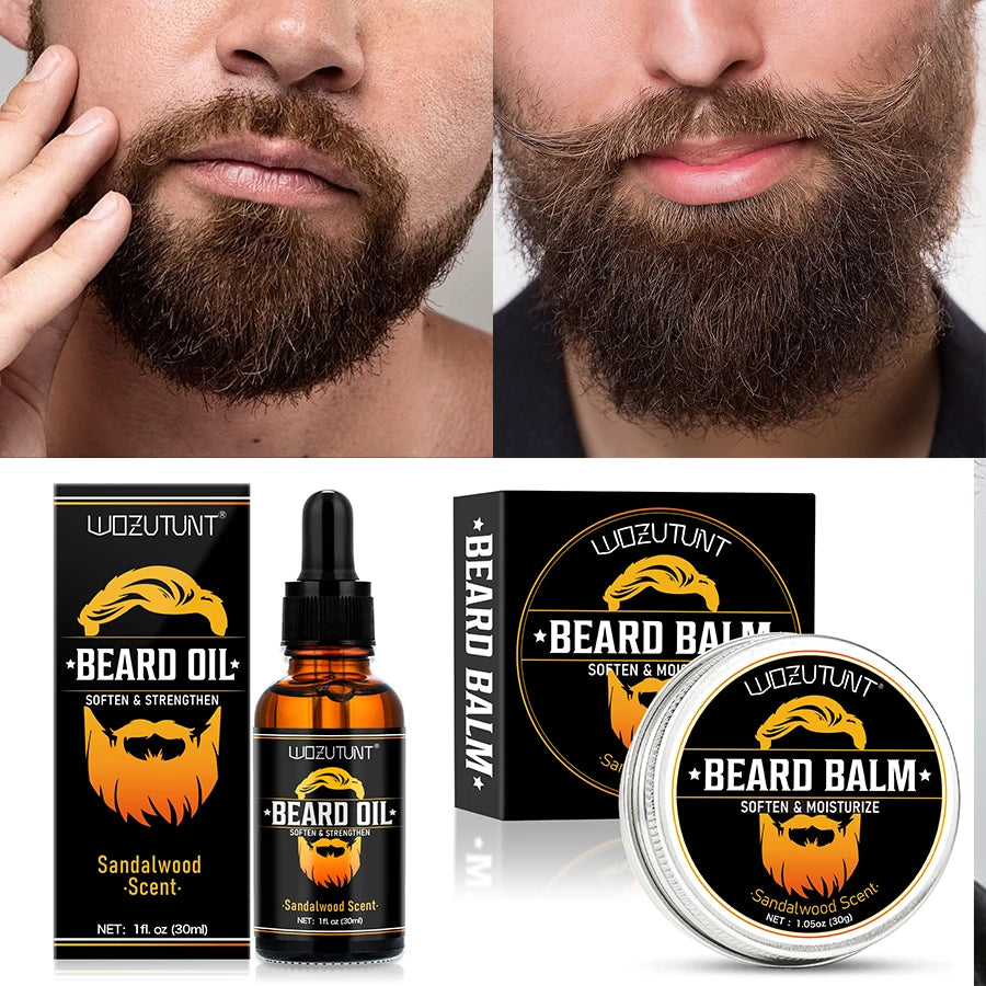 Men's Beard Care Kit – Oil, Balm, Moustache & Trim Tool Set Beard Care Kit SPOT