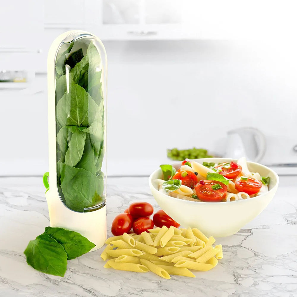 3-Pack Herb & Vegetable Keeper Cups – Fridge Fresh Storage Herb Storage Container SPOT