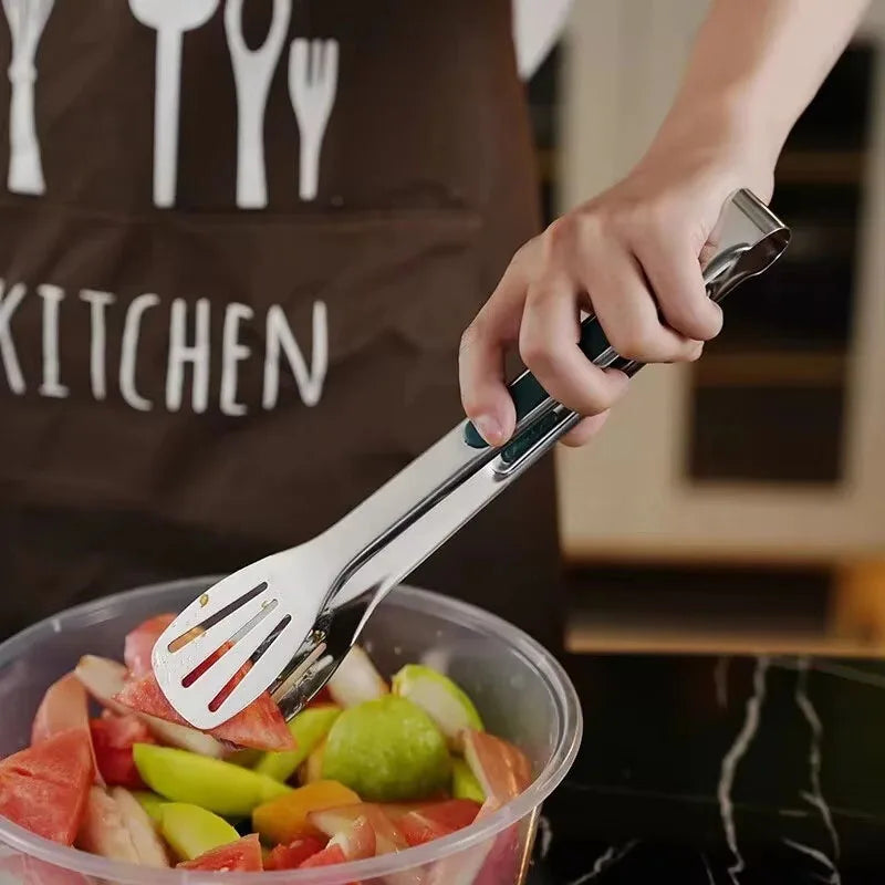 Non-Slip Stainless Steel Food Tongs – BBQ, Grill & Kitchen Kitchen Food Tongs SPOT