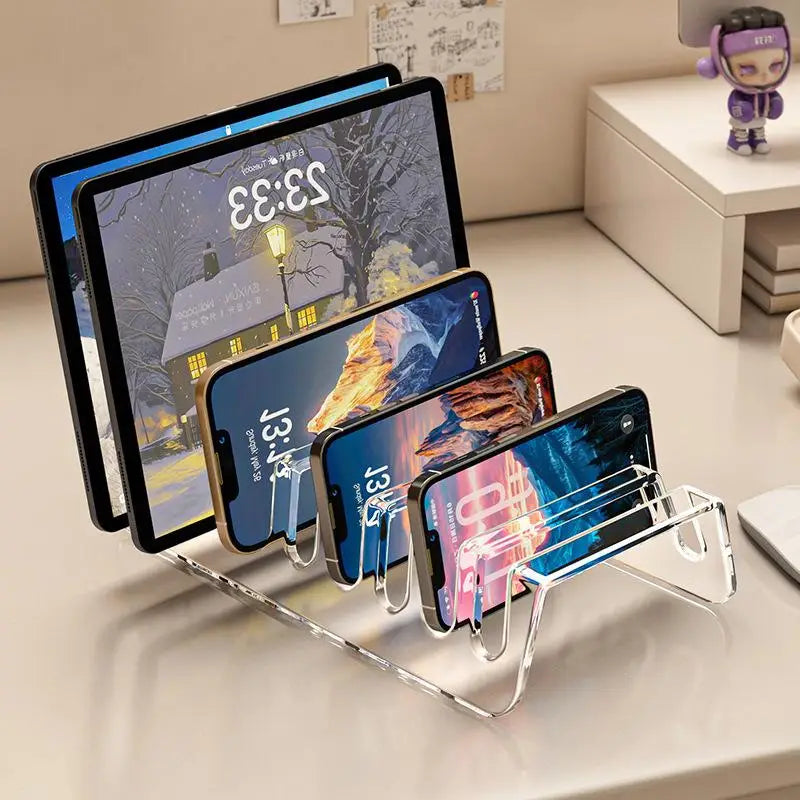 Foldable Desktop Organizer Box – Clear Multi-Use Storage Desktop Storage Organizer SPOT
