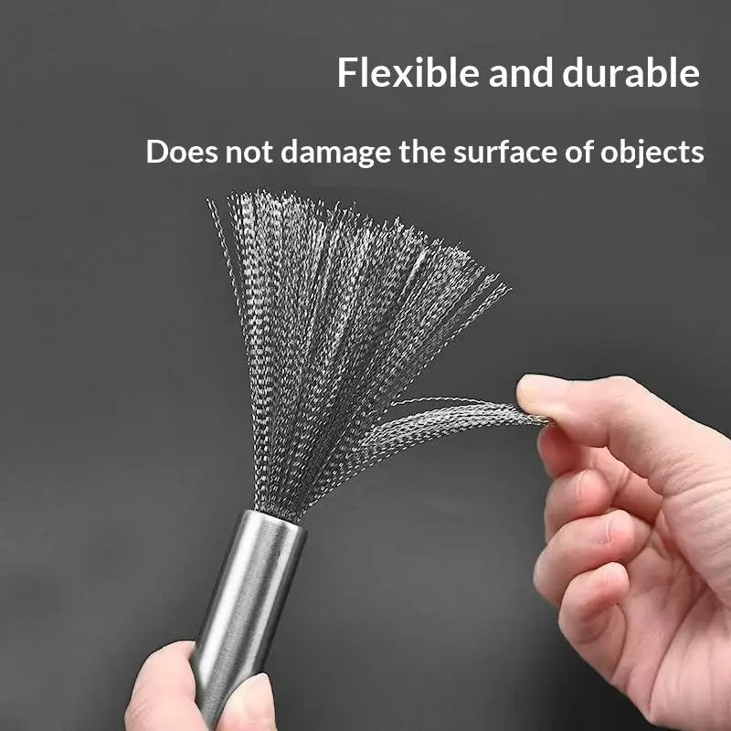 Long Handle Stainless Steel Pot Brush – Pan & Sink Scrubber Kitchen Scrub Brush SPOT