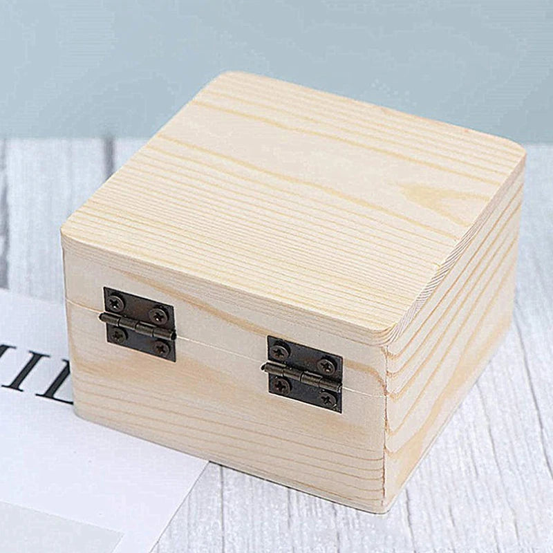 Vintage Wooden Flip Lid Storage Box – Jewelry & Gift Box Wooden Storage Box SPOT