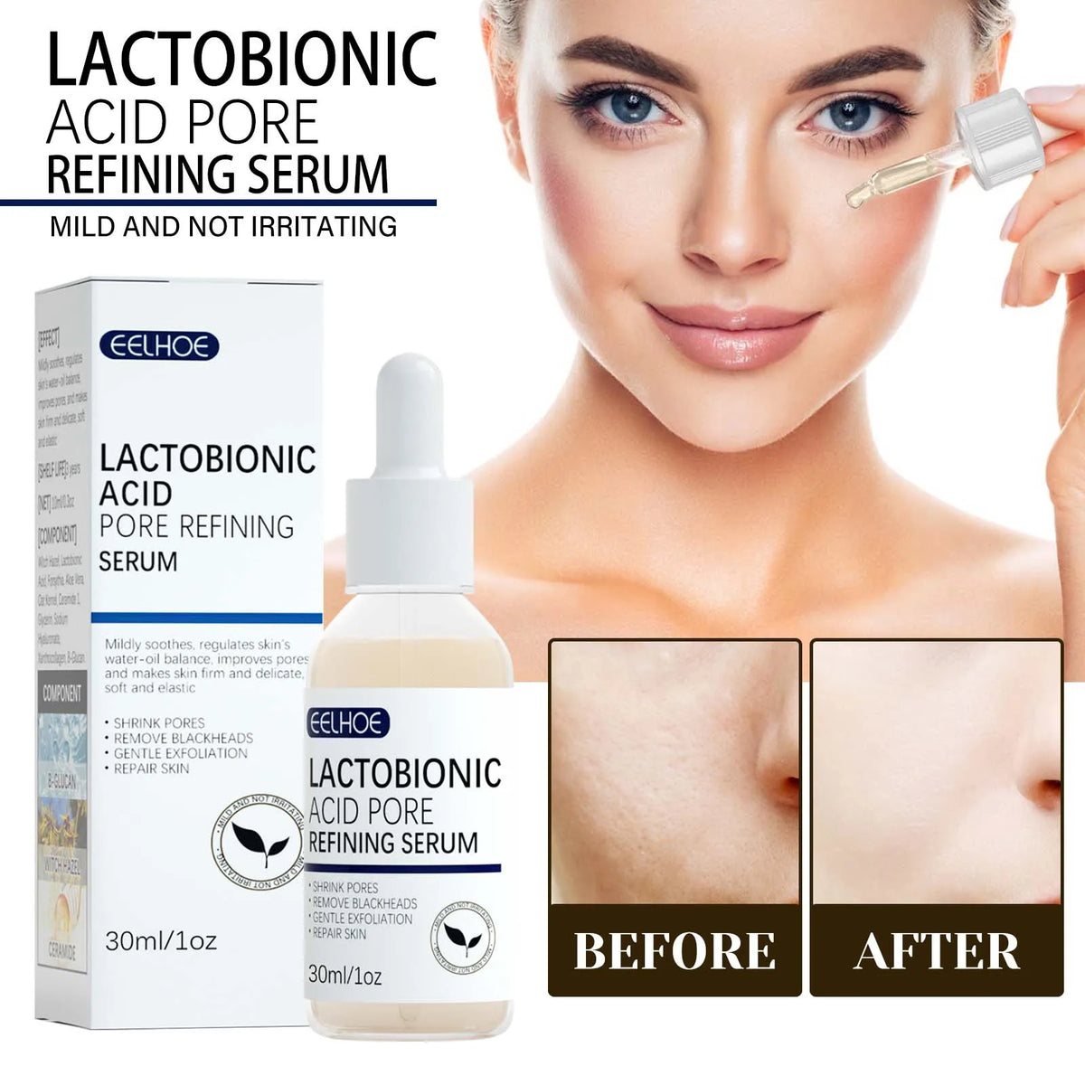 Eelhoe Lactic Acid Pore Minimizing Face Serum 30ml Face Serum SPOT