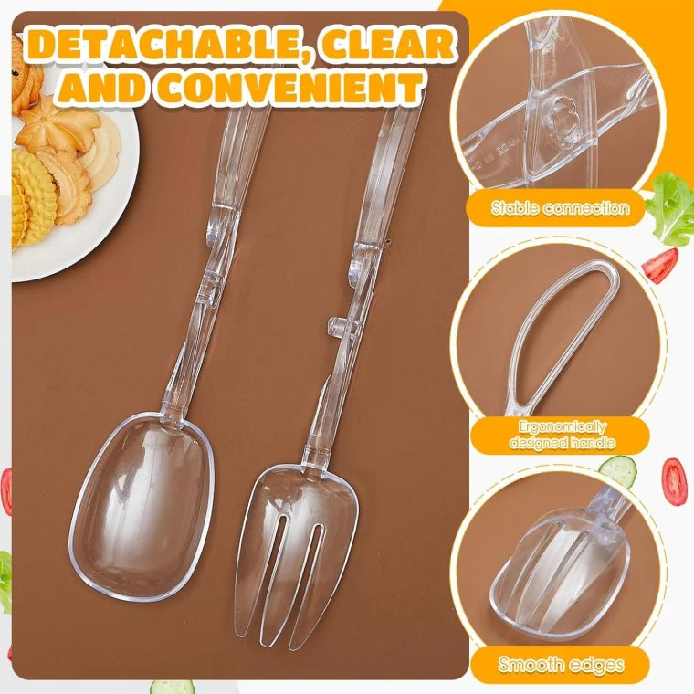 Anti-Slip Food Serving Tongs – Salad, BBQ & Buffet Clips Kitchen Serving Tongs SPOT