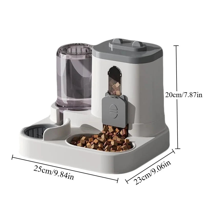 KEMORELA Automatic Cat Feeder & Water Fountain Spill-Proof Automatic Pet Feeder SPOT