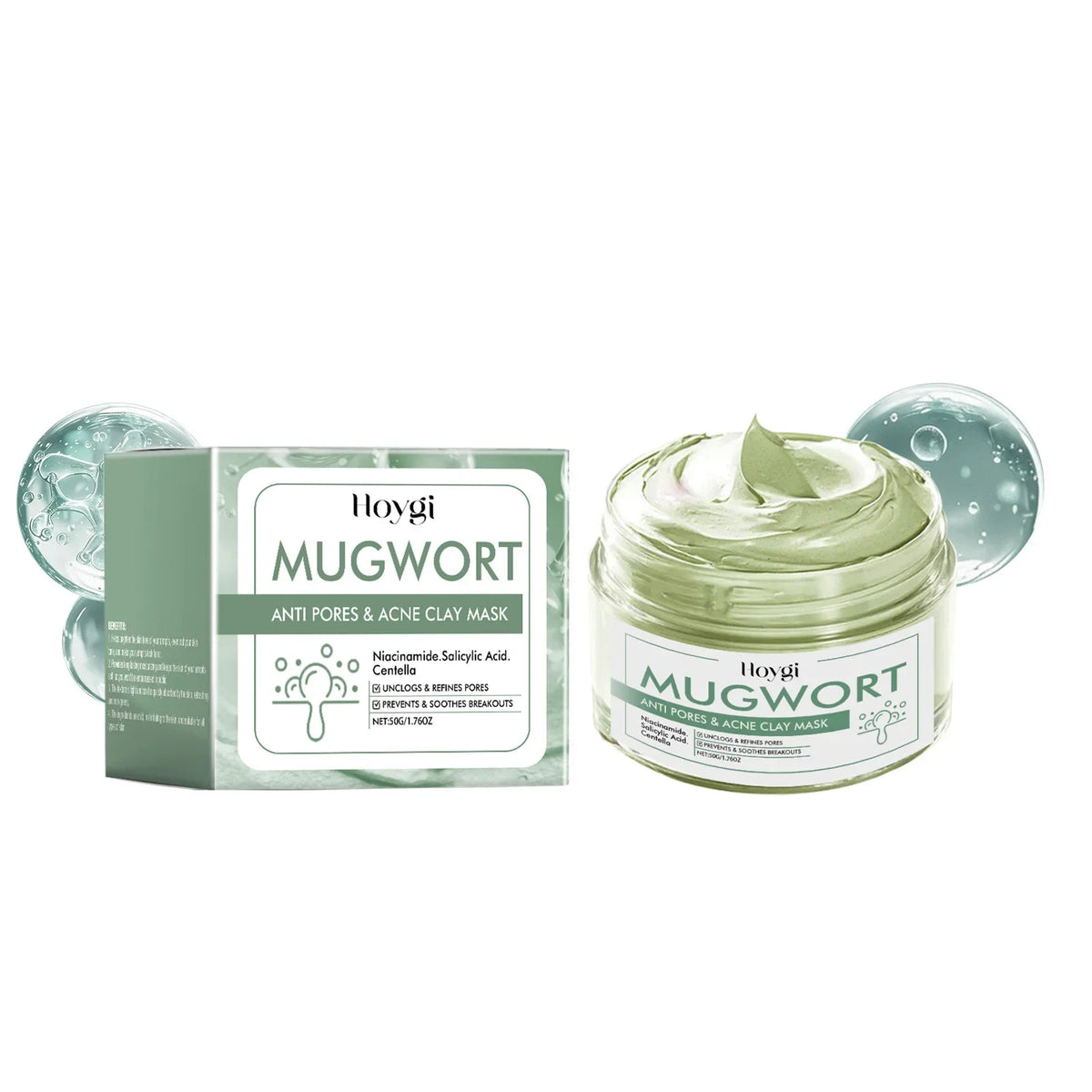 Hoygi Clay Mud Mask – Pore Minimizing, Oil Control & Deep Cleanse Clay Face Mask SPOT 50g Boxed