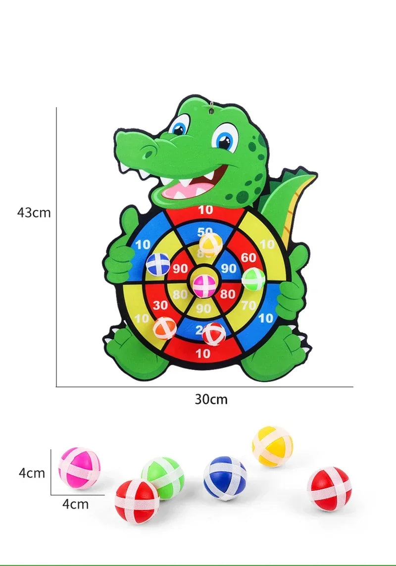 Kids Sticky Ball Dart Board – Montessori Target Game Toy Kids Target Game SPOT