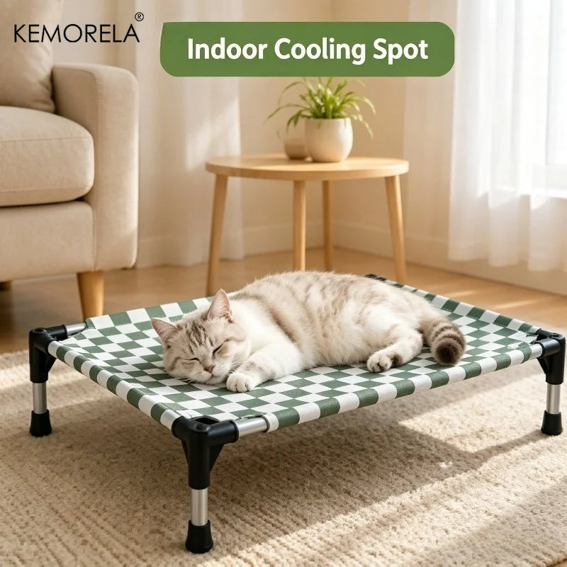 KEMORELA Cool Elevated Pet Bed – Breathable & Washable Elevated Pet Bed SPOT