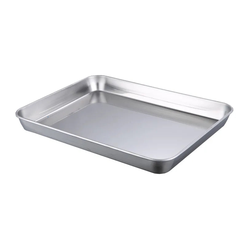 Stainless Steel Rectangular Tray – Liangpi Vermicelli & BBQ Dish Kitchen Prep Tray SPOT