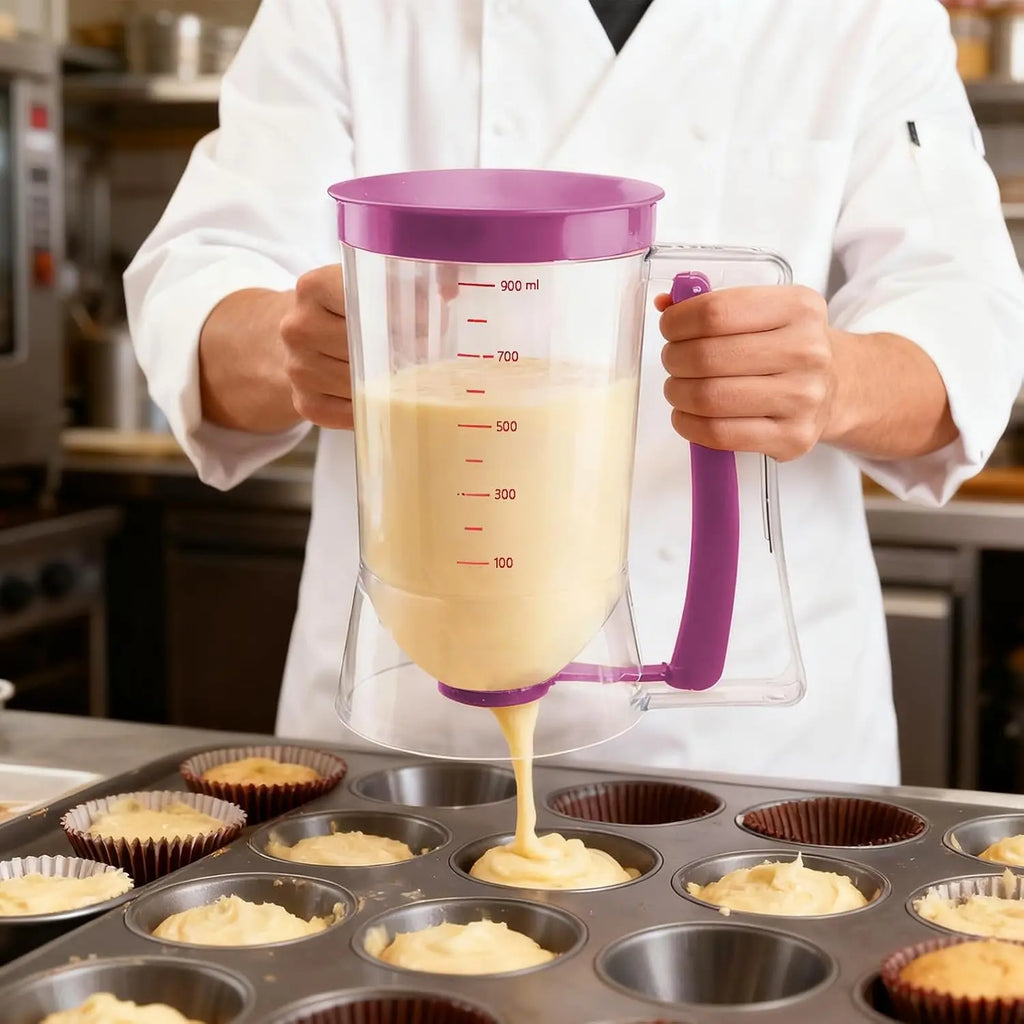 4-Cup Batter Dispenser for Pancakes, Cupcakes & Waffles Batter Dispenser SPOT