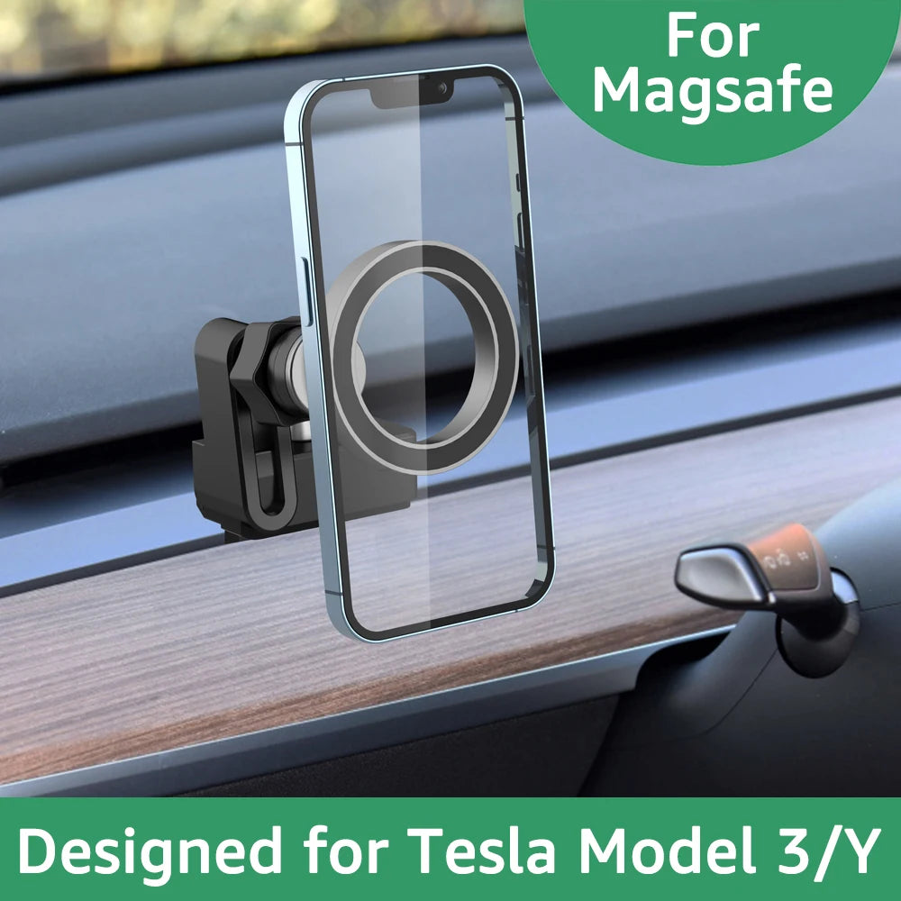 Magnetic Car Phone Mount for Tesla Model 3 & Y | MagSafe Car Phone Mount SPOT