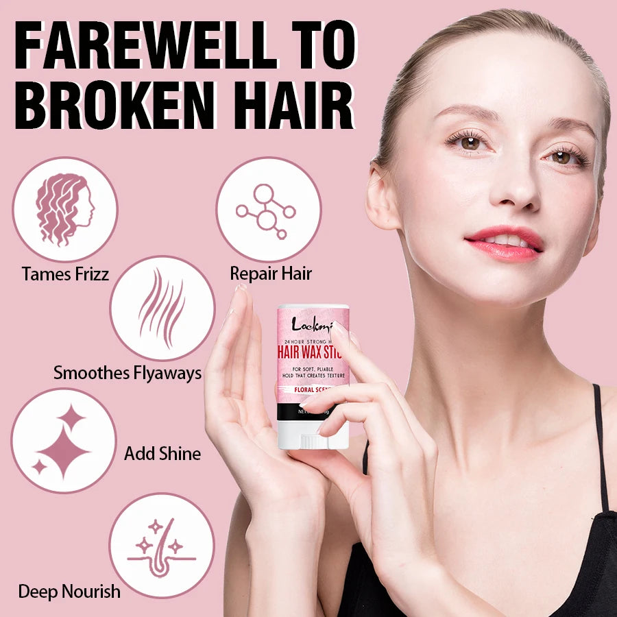 Floral Hair Wax Stick – Strong Hold, Shine & Frizz Control Hair Wax Stick SPOT