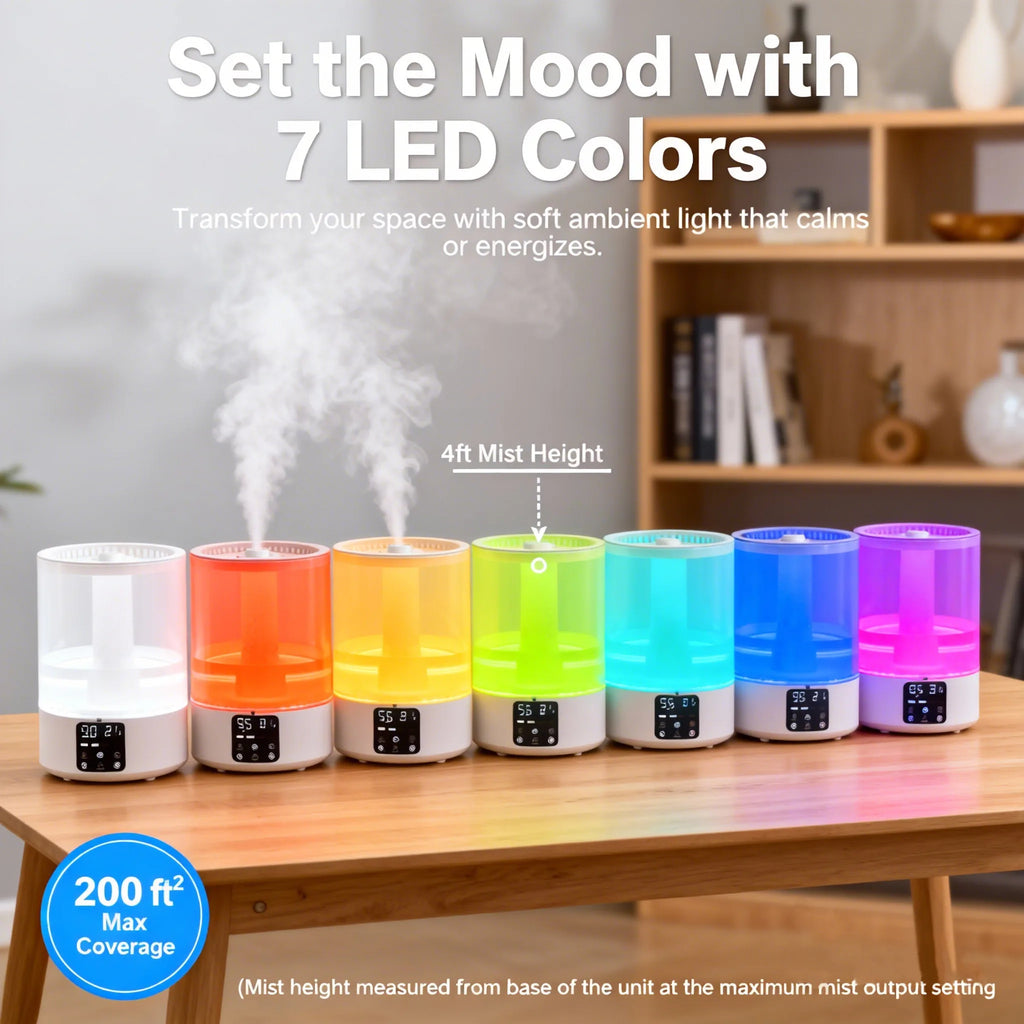 Ultrasonic Cool Mist Humidifier & Aromatherapy Diffuser LED Humidifier Diffuser SPOT