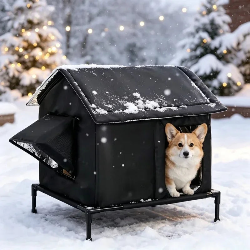 Winter Insulated Waterproof Dog House for Small & Medium Dogs Outdoor Dog House SPOT