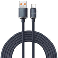 120W 6A Braided USB-C Fast Charging Cable – Universal USB-C Charging Cable SPOT Black 2m