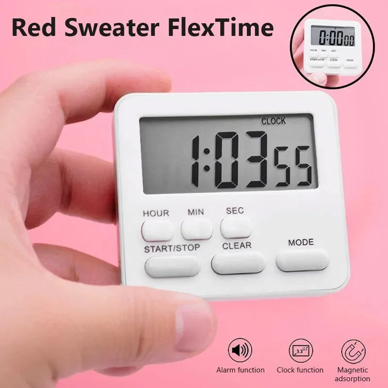 LCD Digital Kitchen Timer – Countdown, Clock & Stopwatch Digital Kitchen Timer SPOT