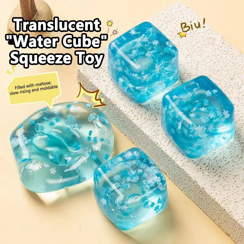 Squishy Snowflake Ice Cube Slow-Rising Sensory Fidget Toy Squishy Fidget Toy SPOT