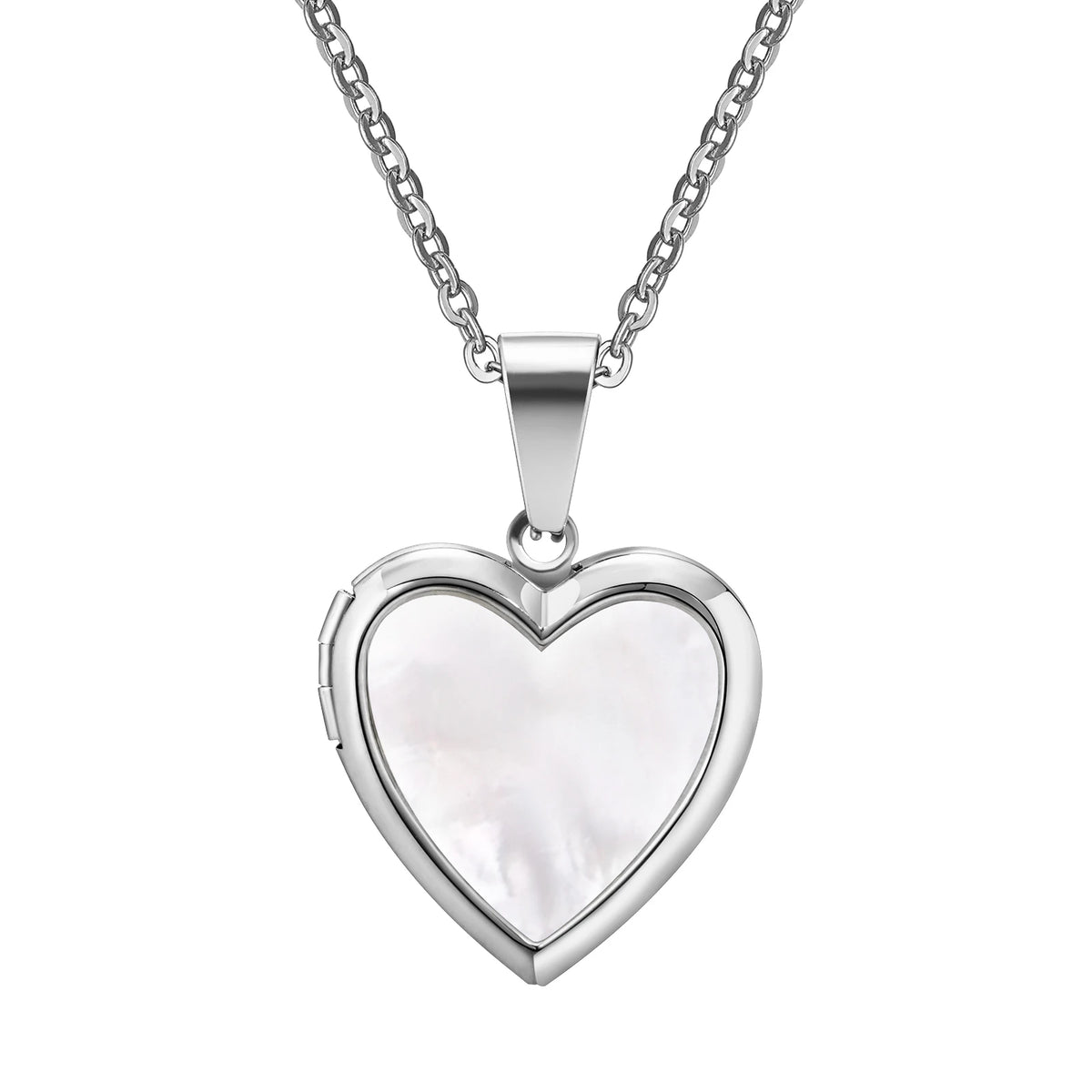 Women's Heart Locket Necklace – Gold Openable Shell Pendant Locket Pendant Necklace SPOT PN-1844S