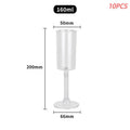 10-Pack Clear Plastic Champagne Goblets – Disposable Party Cups Disposable Champagne Goblets SPOT A8