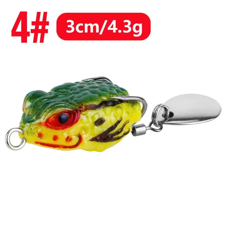 Mini Frog Fishing Lure 3cm 4.3g – 16 Colors Double Hook Fishing Lure SPOT A4