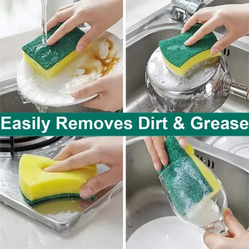 Double-Sided Kitchen Scrub Sponges – 10/30/50 Pack Kitchen Scrub Sponge SPOT