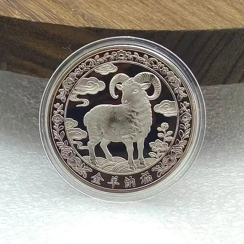 2027 Year of the Goat Gold-Plated Collectible Souvenir Coin Collectible Souvenir Coin SPOT K