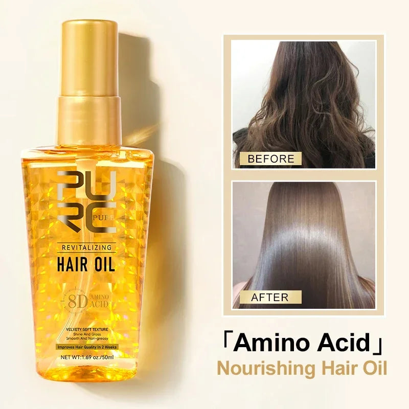 PURC Argan & Amino Acid Hair Oil – Frizz Control Serum 50ml Hair Oil Serum SPOT