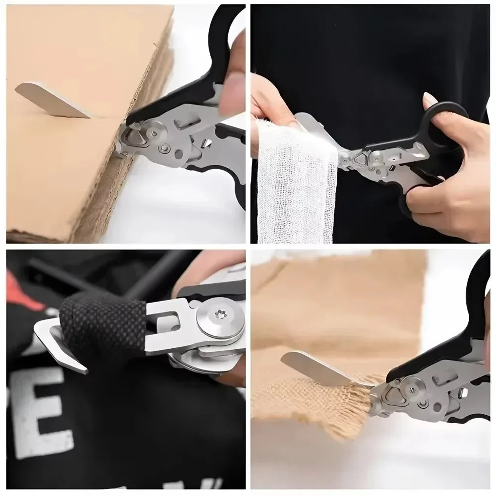 Tactical Folding Scissors Window Breaker Outdoor Survival Tool Tactical Multi-Tool SPOT