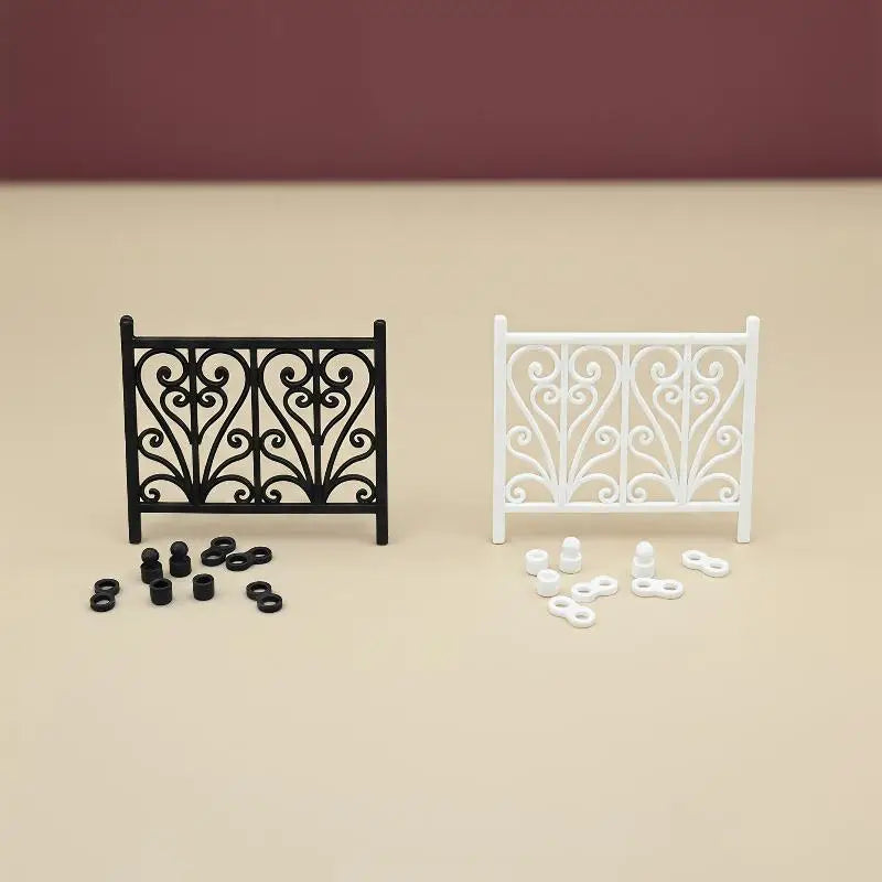 Miniature Carved Fence Guardrail – DIY Dollhouse & Scene Decor Dollhouse Accessory SPOT