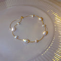 Dainty Pearl Bead Gold Chain Bracelet – Elegant Women's Gift Pearl Chain Bracelet SPOT Default Title