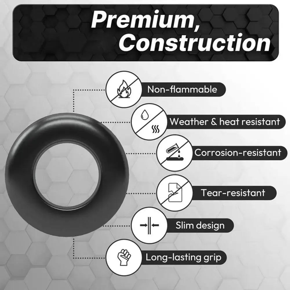 125-Piece Rubber Wiring Grommets Kit – Multi-Size Wire Protection Rubber Grommet Kit SPOT