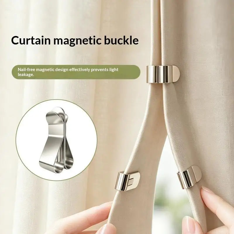 Magnetic Curtain Clips – No-Drill Nail-Free Curtain Fastener Curtain Clip Fastener SPOT Default Title